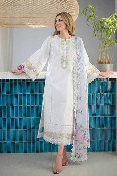 Dhanak 3PC Embroidered With Full Embroidered Shawl SF-127
