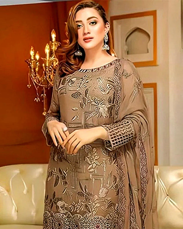 Embroidered 3PC LAWN DRESS CK2001