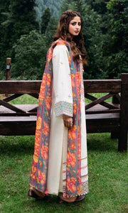 Dhanak 3PC Embroidered With Dhanak Shawl SF-131