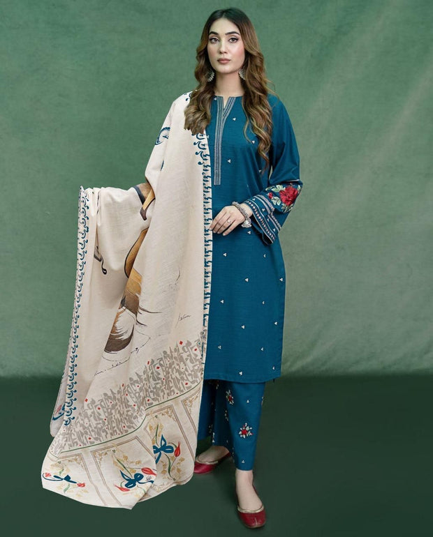 Dhanak 3PC With Wool Shawl SF-114