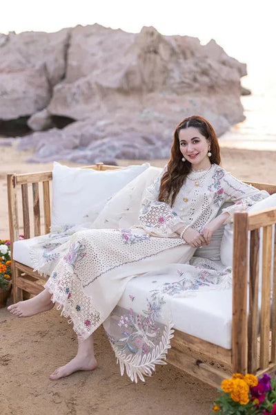 3PC Lawn Embroidered Shirt With Organza Embroidered Dupatta LC-7062