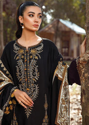 DHANAK-3PC EMBROIDERED SHIRT WITH DIGITAL PRINTED WOOL SHAWL SF-120