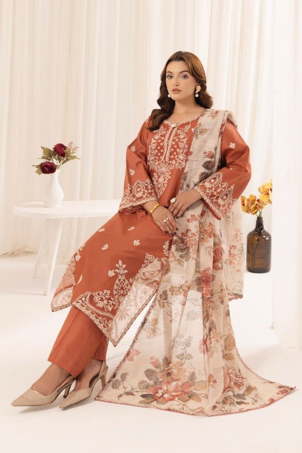 3PC Embroidered KD0040