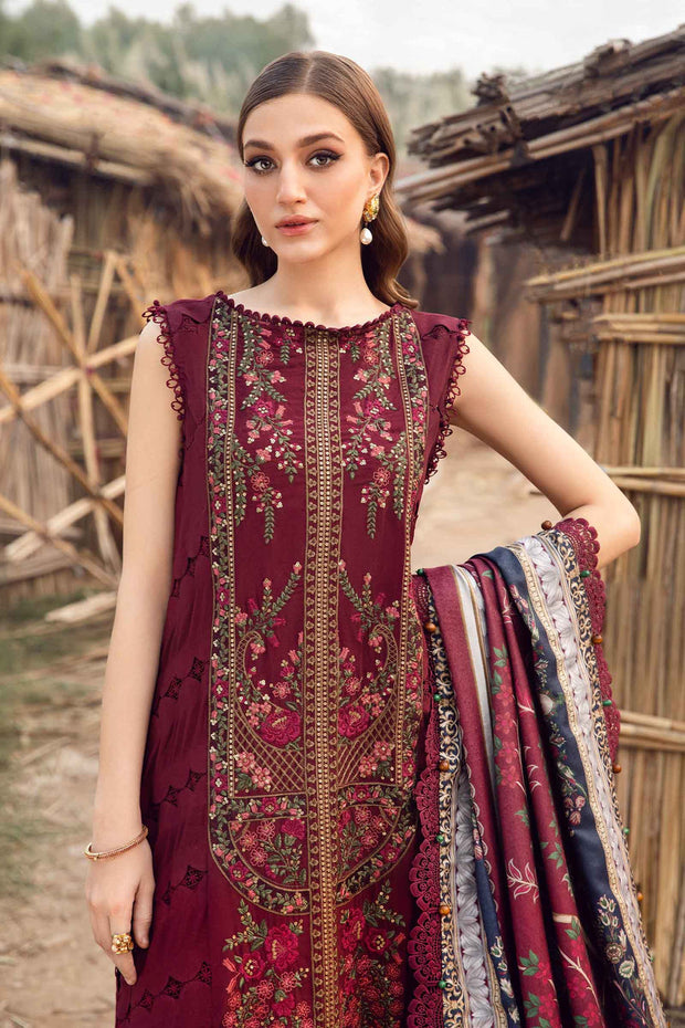 Dhanak 3PC Embroidered SF-128