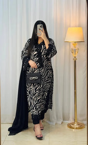 3PC-PRINTED & EMBROIDERY LAWN SHIRT WITH VOILE PRINTED DUPATTA
 KD0050