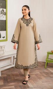 Dhanak 3PC Embroidered Shirt With Dhanak Embroidered shawl SF-136