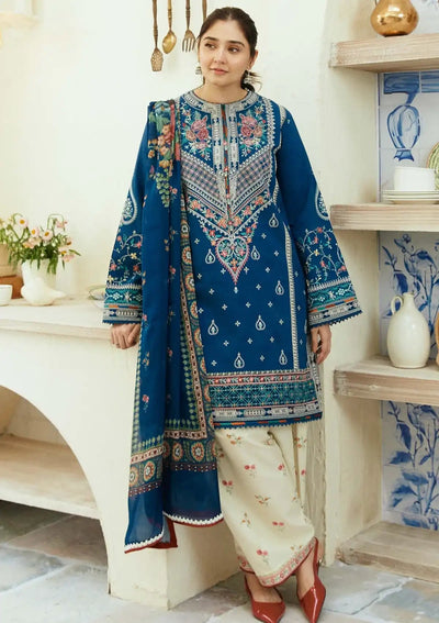Dhanak-3PC Embroidered Shirt With Digital Printed Wool Shawl     SF-108