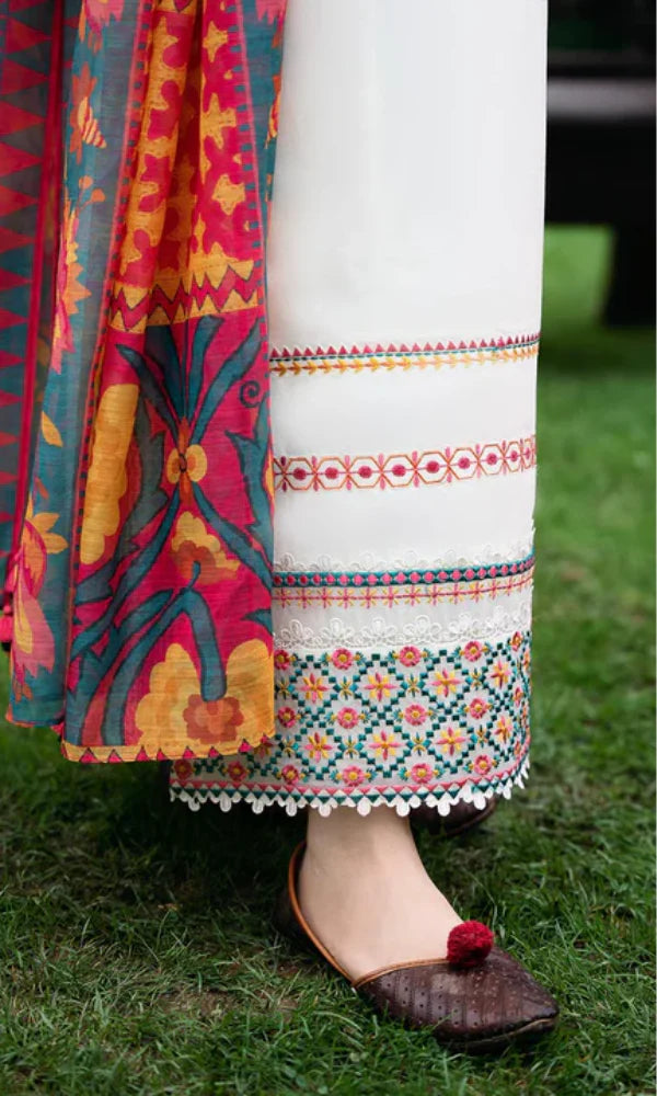 Dhanak 3PC Embroidered With Dhanak Shawl SF-131