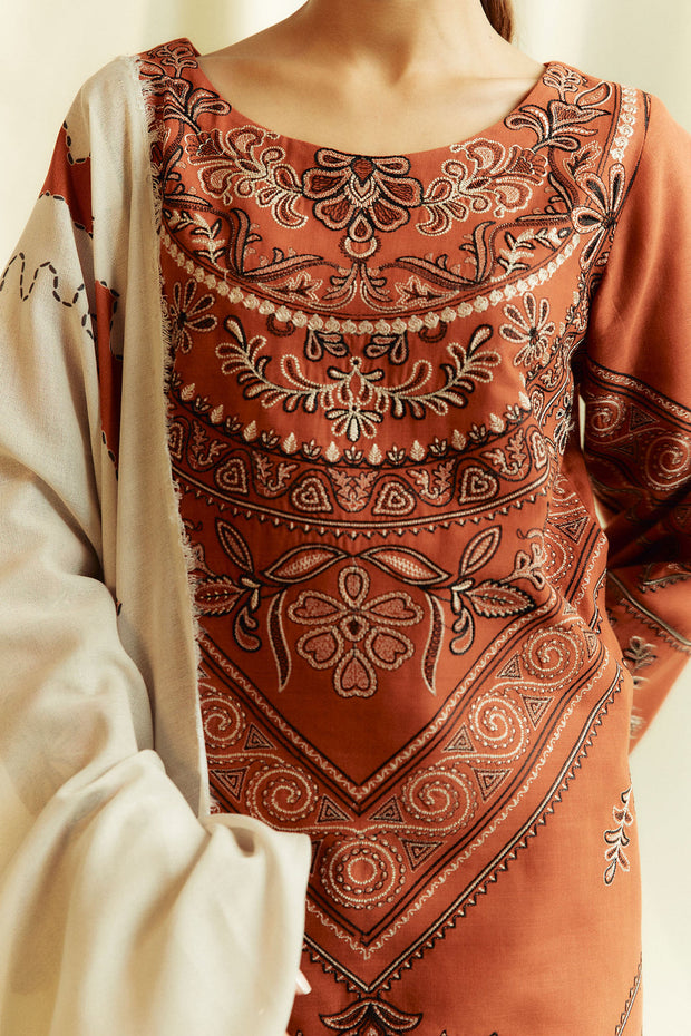 Dhanak 3PC With Wool Shawl SF 113