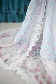 Dhanak 3PC Embroidered With Full Embroidered Shawl SF-127