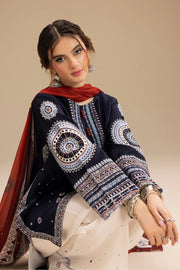 UNSTITCHED 3PC DHANAK EMBROIDERED SUIT-PK-5730