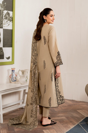 Dhanak 3PC Embroidered Shirt With Dhanak Embroidered shawl SF-136