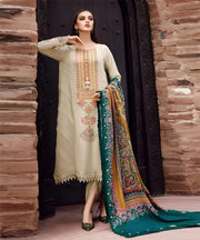 Dhanak 3PC Embroidered With Dhanak Shawl SF-119