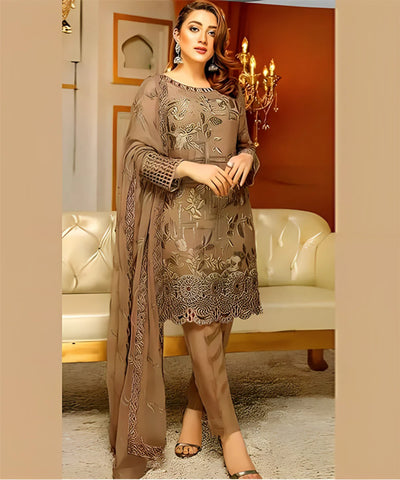 Dhanak 3PC Embroidered